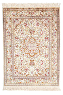 Tapis persan - Ghom - 117 x 81 cm - beige