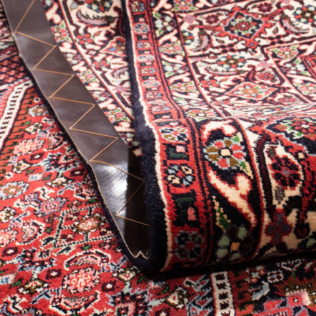 Tapis persan - Bidjar - 257 x 162 cm - rouge clair