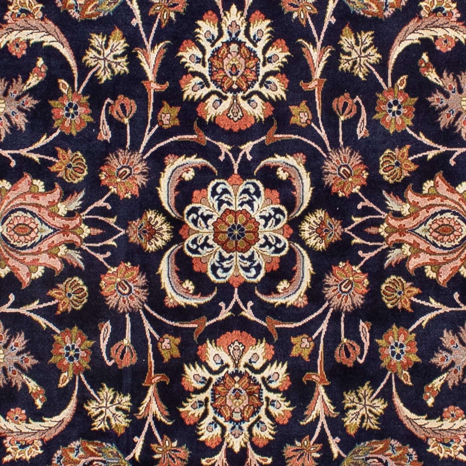 Tapis persan - Classique - 294 x 225 cm - bleu foncé