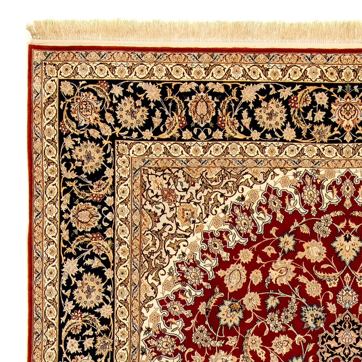 Tapis persan - Isfahan - Premium - 357 x 249 cm - rouge foncé