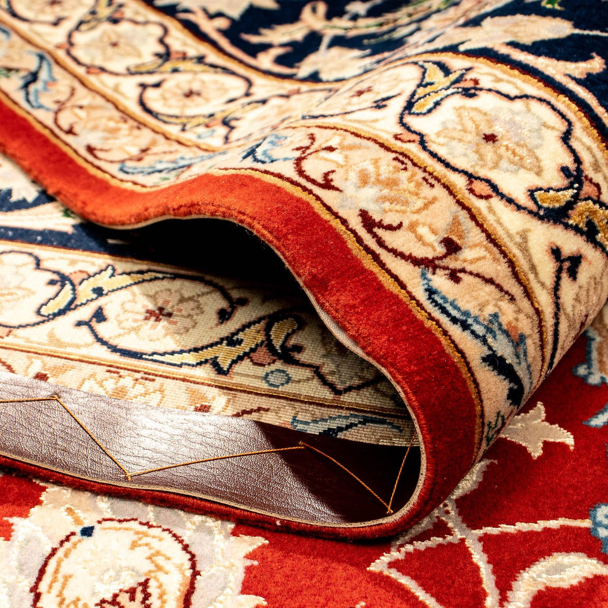 Tapis persan - Isfahan - Premium - 357 x 249 cm - rouge foncé