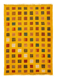 Tapis Gabbeh - Loribaft Persan - 181 x 130 cm - or