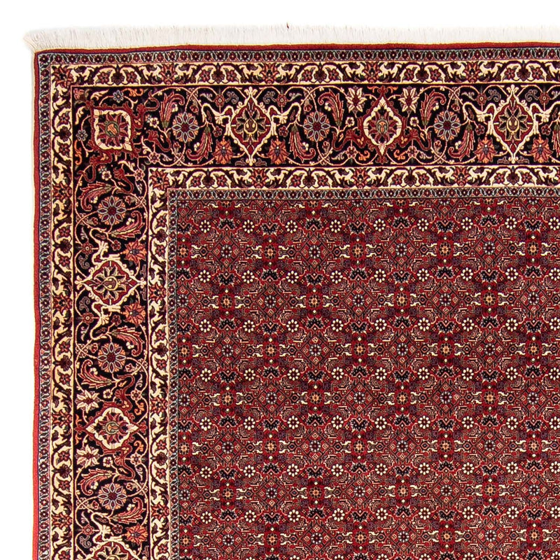 Tapis persan - Bidjar - 288 x 256 cm - rouge foncé