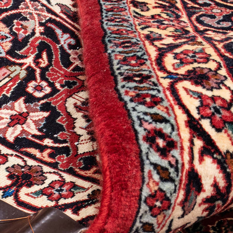 Tapis persan - Bidjar - 288 x 256 cm - rouge foncé