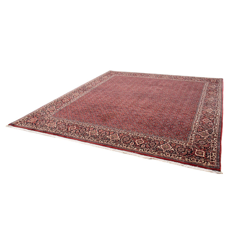Tapis persan - Bidjar - 288 x 256 cm - rouge foncé