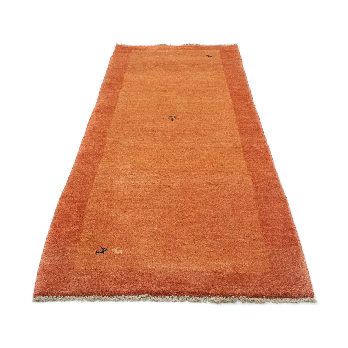 Tapis de couloir Tapis Gabbeh - Persan - 294 x 101 cm - rouille