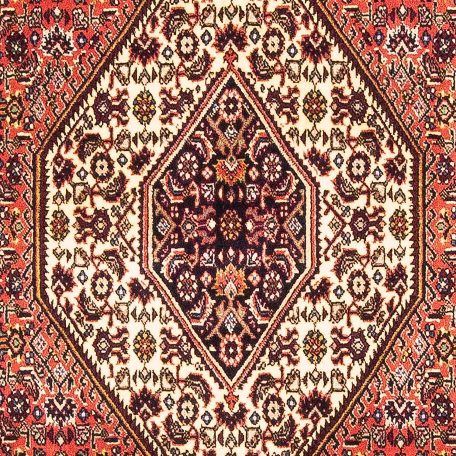 Tapis persan - Bidjar - 151 x 89 cm - rouge clair