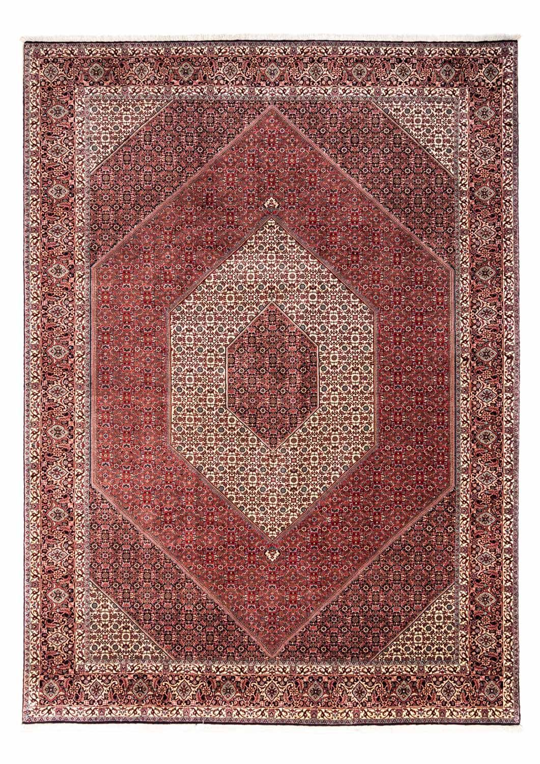 Tapis persan - Bidjar - 343 x 253 cm - rouge