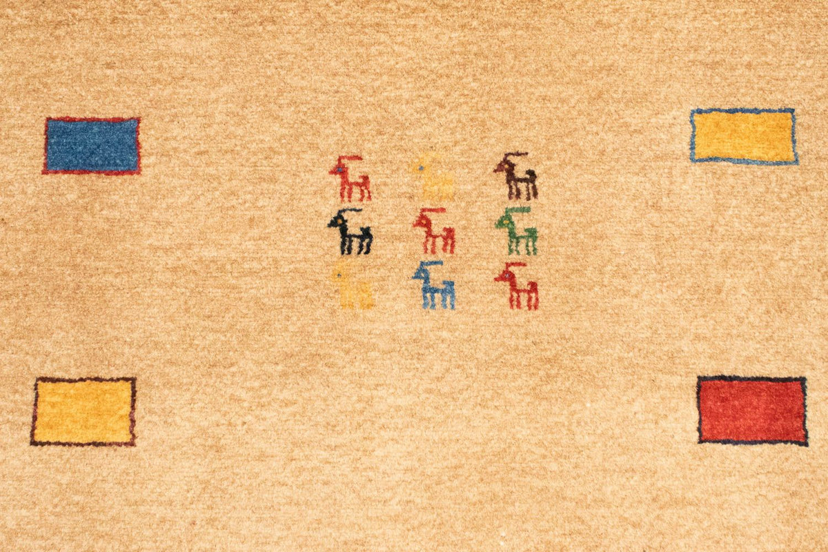 Tapis Gabbeh - Loribaft Persan - 150 x 104 cm - or