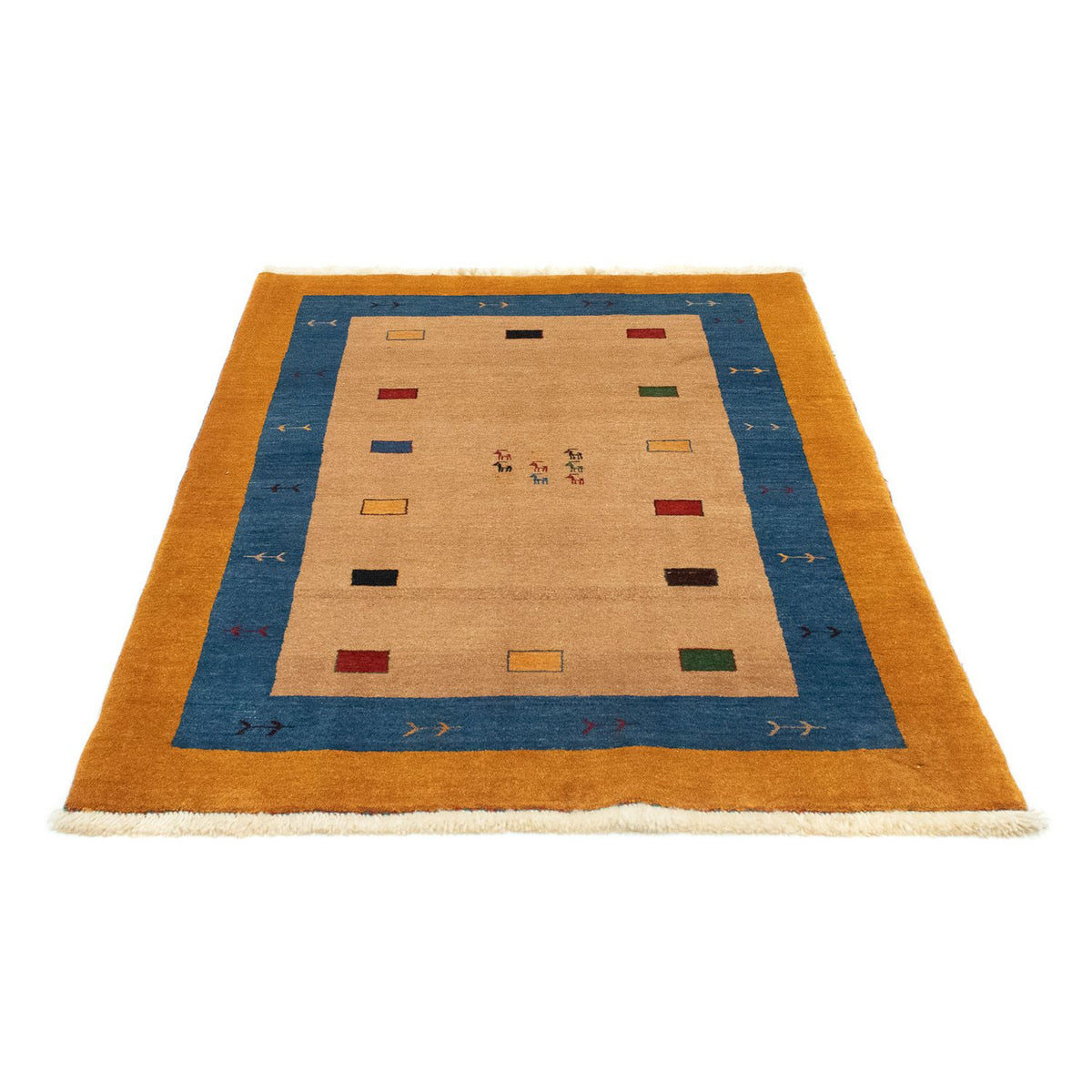 Tapis Gabbeh - Loribaft Persan - 150 x 104 cm - or