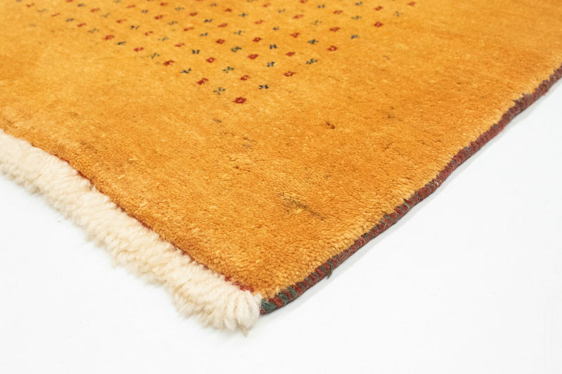 Tapis Gabbeh - Loribaft Persan - 154 x 114 cm - or