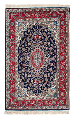 Tapis persan - Tabriz - Royal - 198 x 129 cm - bleu foncé