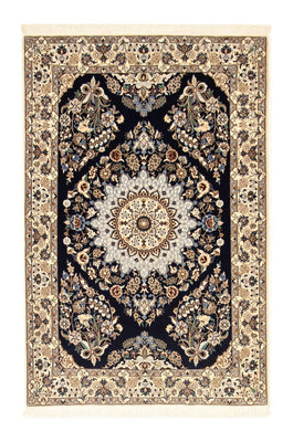 Tapis persan - Nain - Premium - 151 x 100 cm - bleu foncé