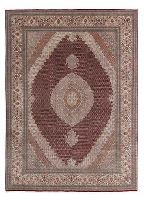Tapis persan - Tabriz - 353 x 253 cm - rouge foncé