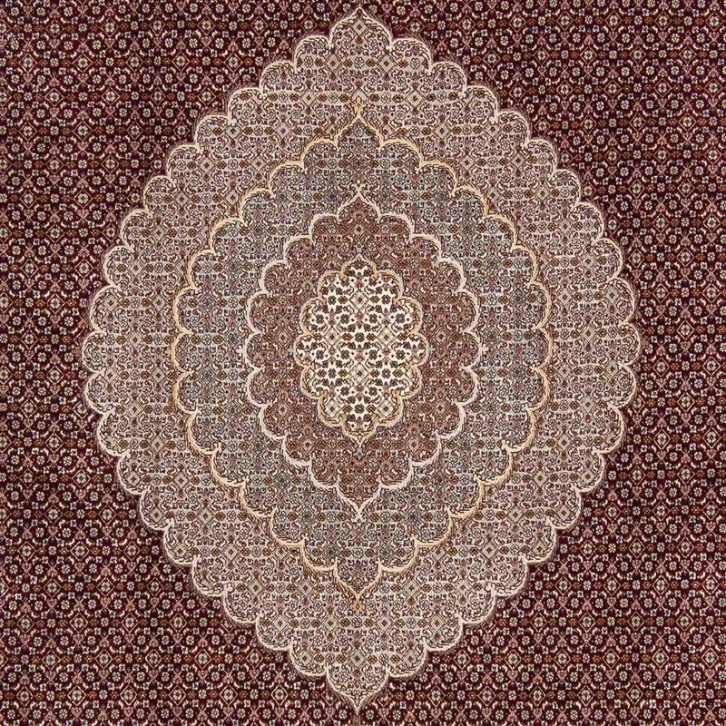 Tapis persan - Tabriz - 353 x 253 cm - rouge foncé