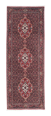 Tapis de couloir Tapis persan - Bidjar - 202 x 75 cm - rouge