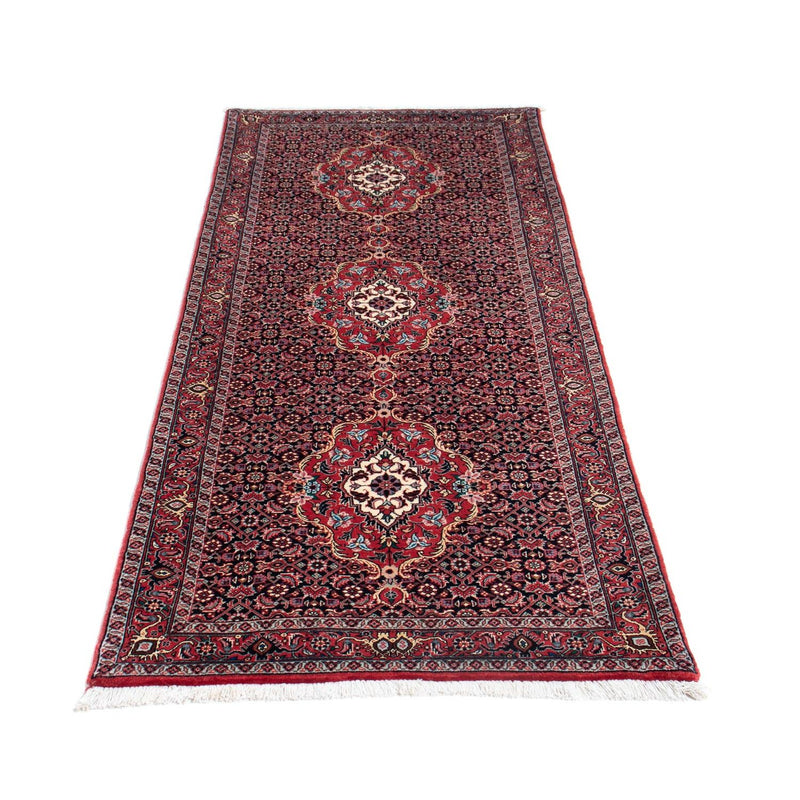 Tapis de couloir Tapis persan - Bidjar - 202 x 75 cm - rouge