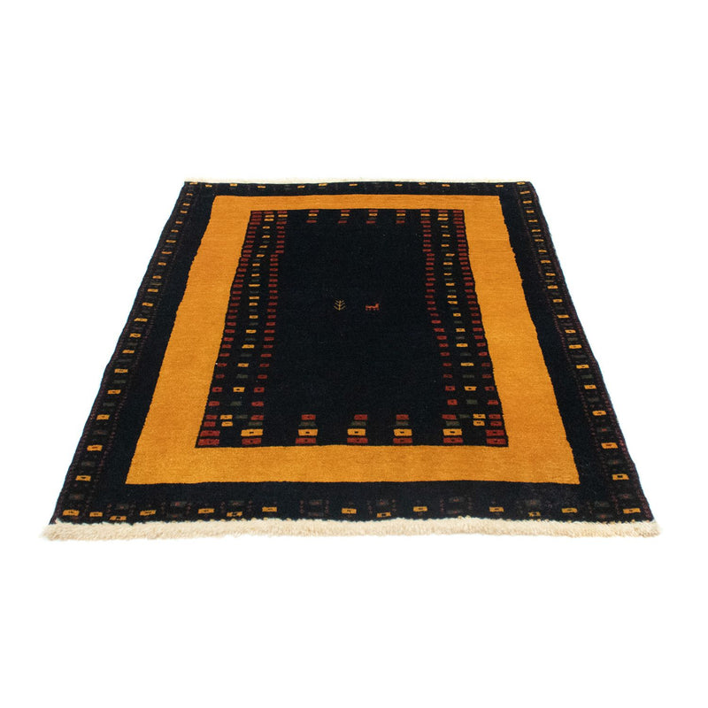 Tapis Gabbeh - Loribaft Persan - 147 x 104 cm - bleu foncé