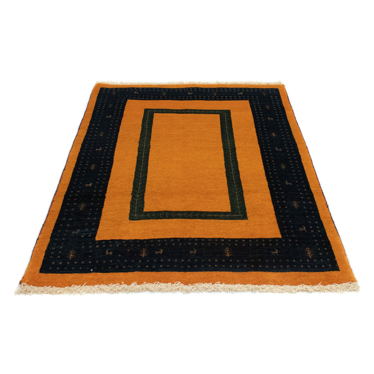 Tapis Gabbeh - Loribaft Persan - 148 x 100 cm - or