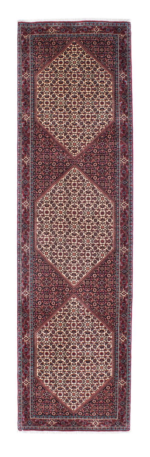 Tapis de couloir Tapis persan - Bidjar - 317 x 86 cm - rouge