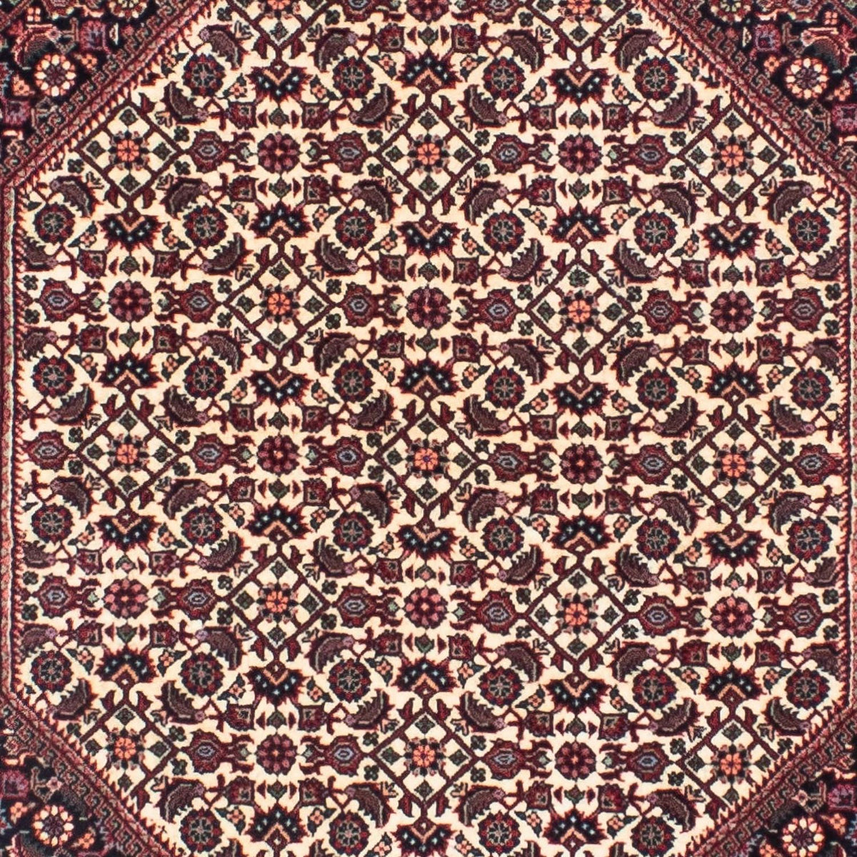 Tapis de couloir Tapis persan - Bidjar - 317 x 86 cm - rouge