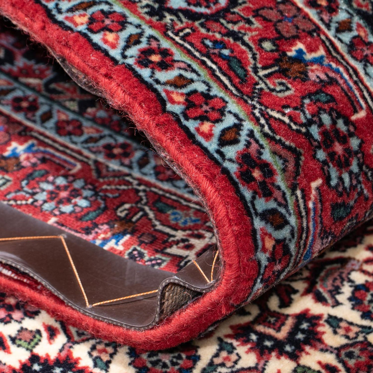 Tapis de couloir Tapis persan - Bidjar - 317 x 86 cm - rouge