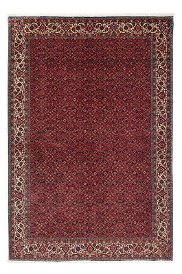 Tapis persan - Bidjar - 243 x 172 cm - rouge foncé