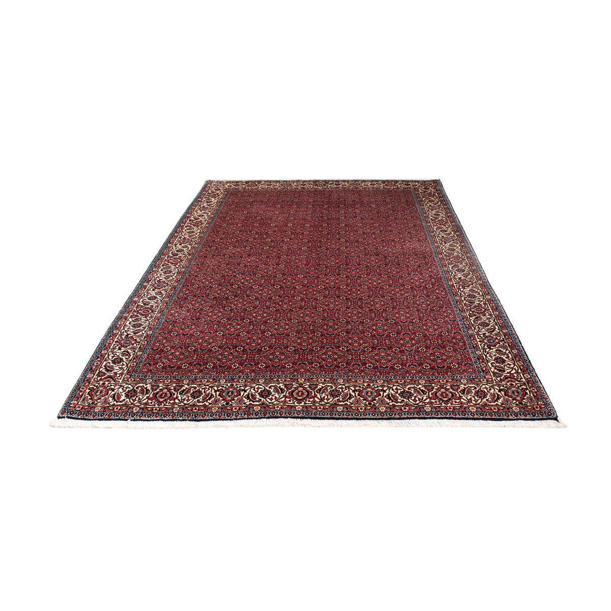 Tapis persan - Bidjar - 243 x 172 cm - rouge foncé
