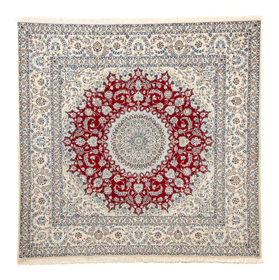 Tapis persan - Nain - Premium carré  - 205 x 197 cm - beige