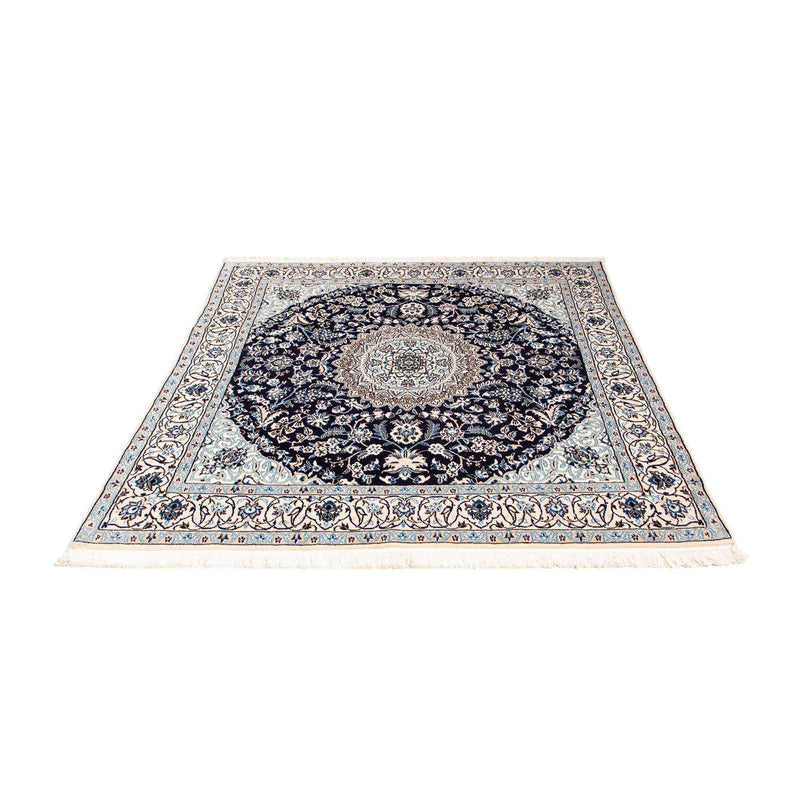 Tapis persan - Nain - Royal carré  - 153 x 146 cm - rouge foncé