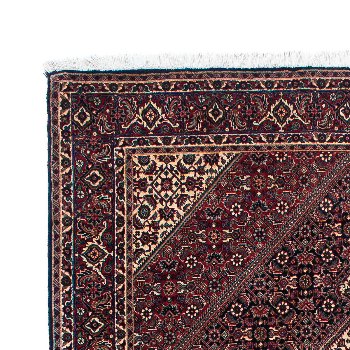 Tapis persan - Bidjar - 210 x 134 cm - bleu foncé