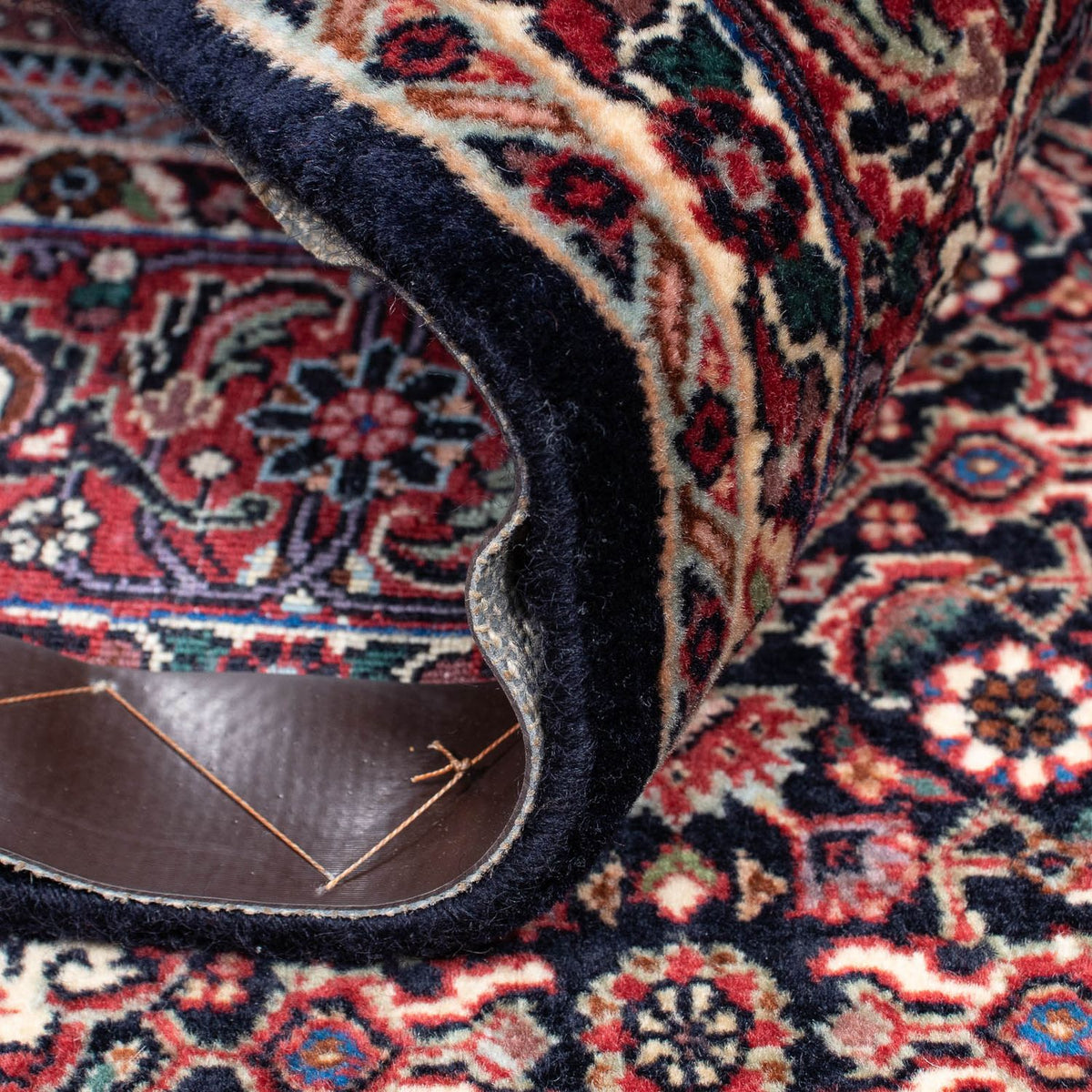 Tapis persan - Bidjar - 210 x 134 cm - bleu foncé