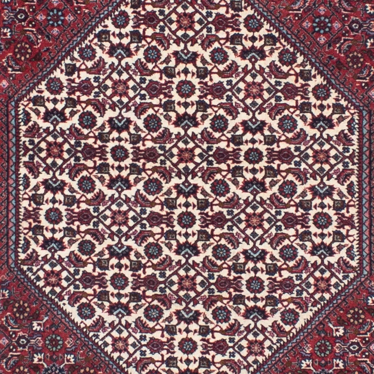 Tapis de couloir Tapis persan - Bidjar - 300 x 83 cm - rouge