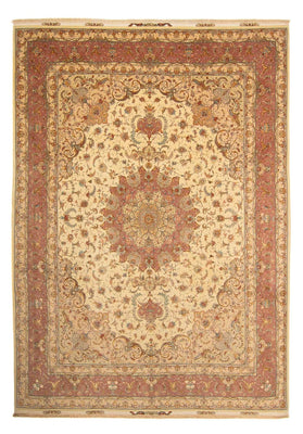 Tapis persan - Tabriz - Royal - 404 x 300 cm - marron