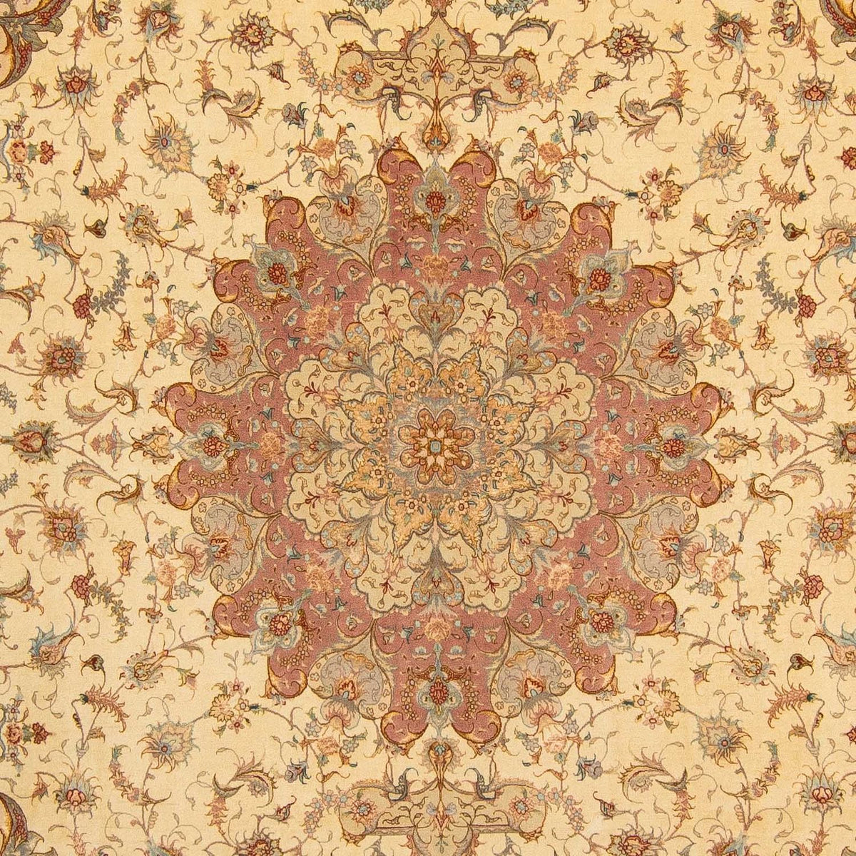 Tapis persan - Tabriz - Royal - 404 x 300 cm - marron