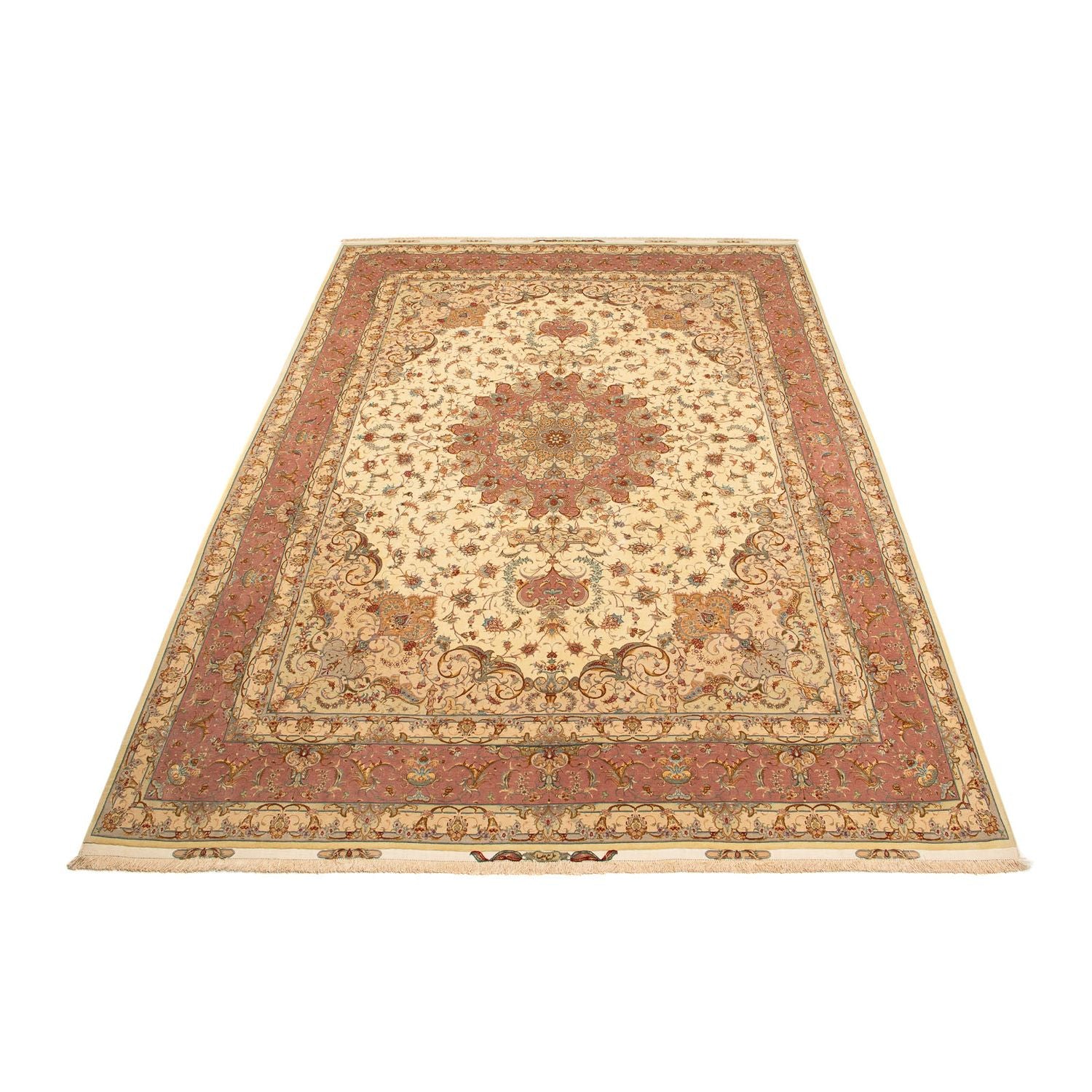 Tapis persan - Tabriz - Royal - 404 x 300 cm - marron