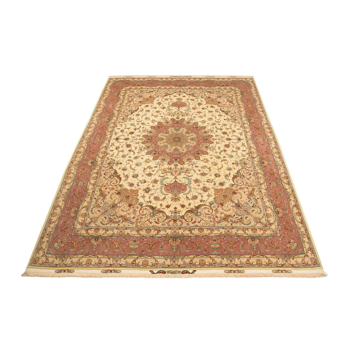 Tapis persan - Tabriz - Royal - 404 x 300 cm - marron