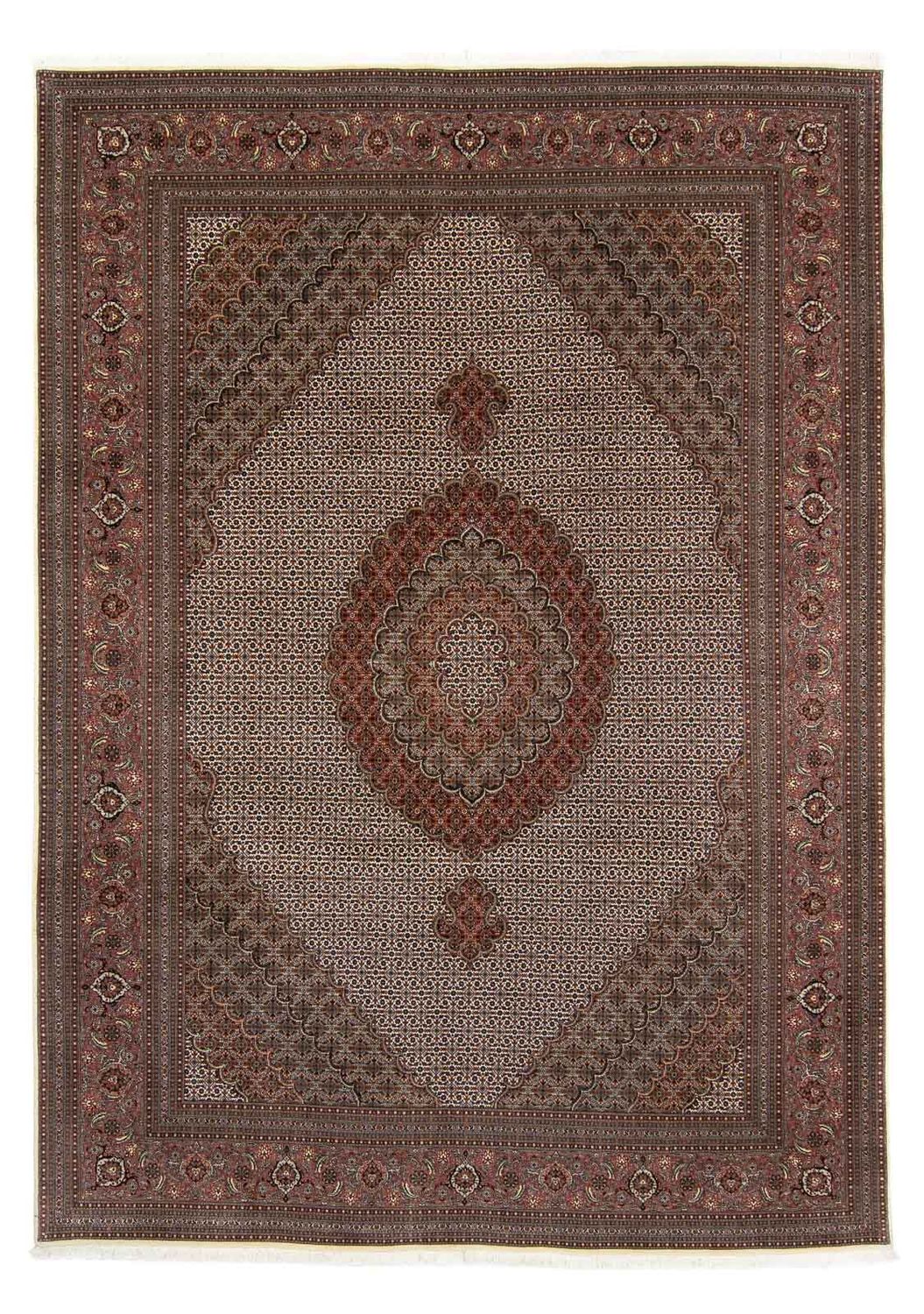 Tapis persan - Tabriz - 350 x 250 cm - marron foncé
