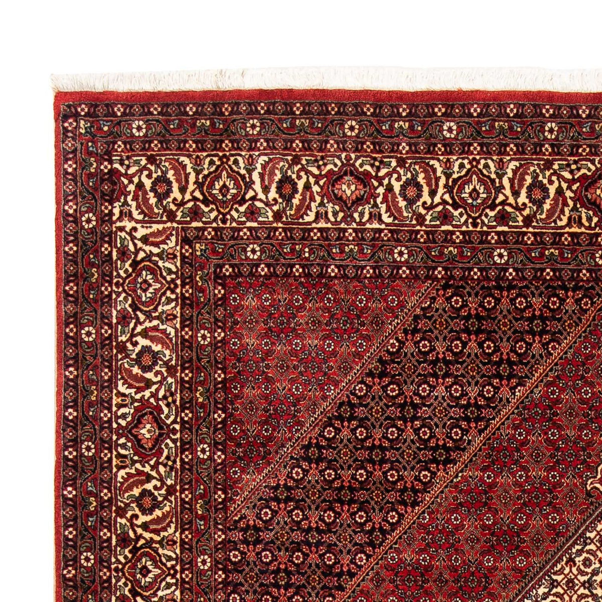 Tapis persan - Bidjar - 248 x 171 cm - rouge foncé