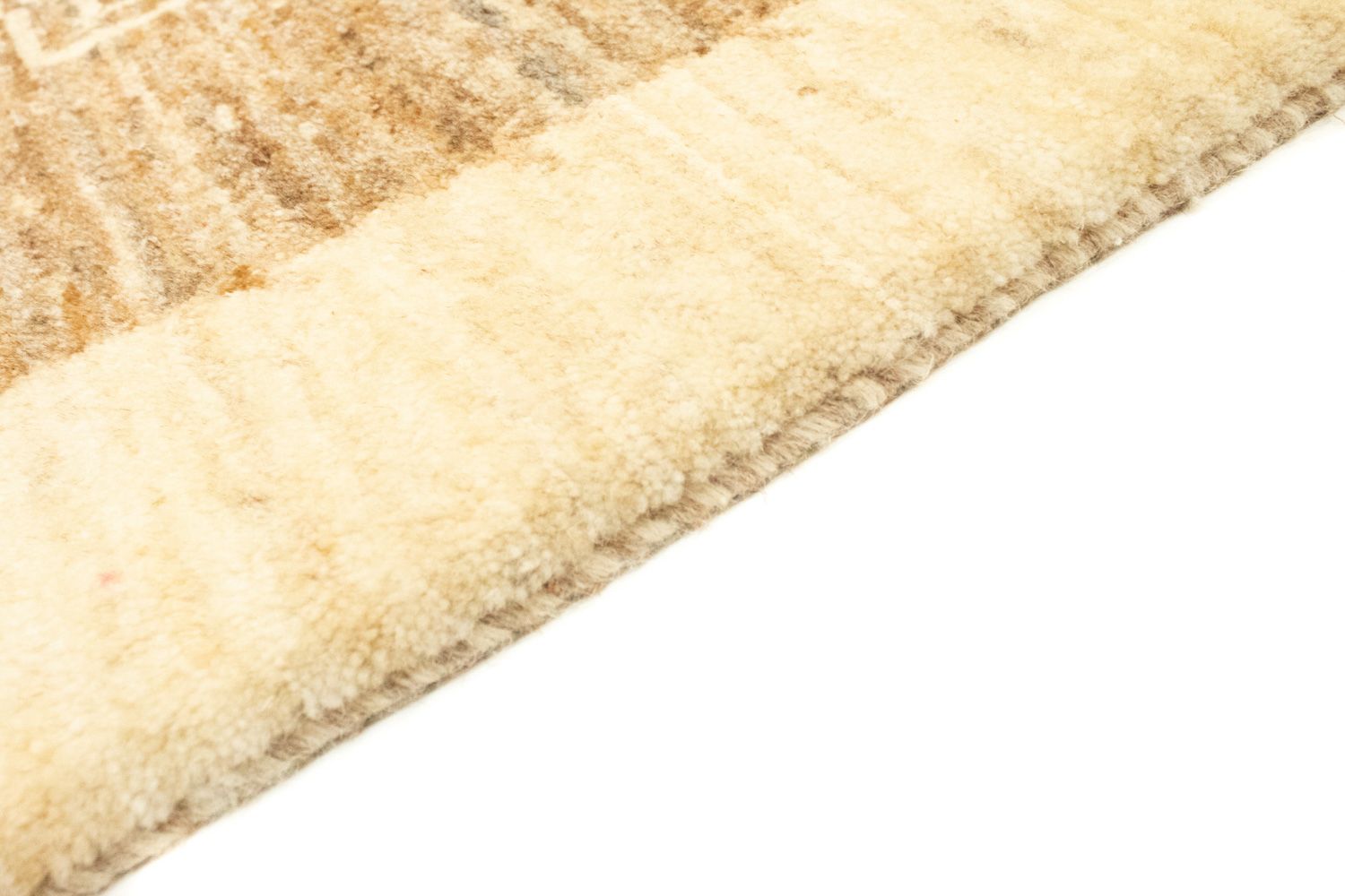 Tapis Gabbeh - Loribaft Persan - 242 x 162 cm - marron clair
