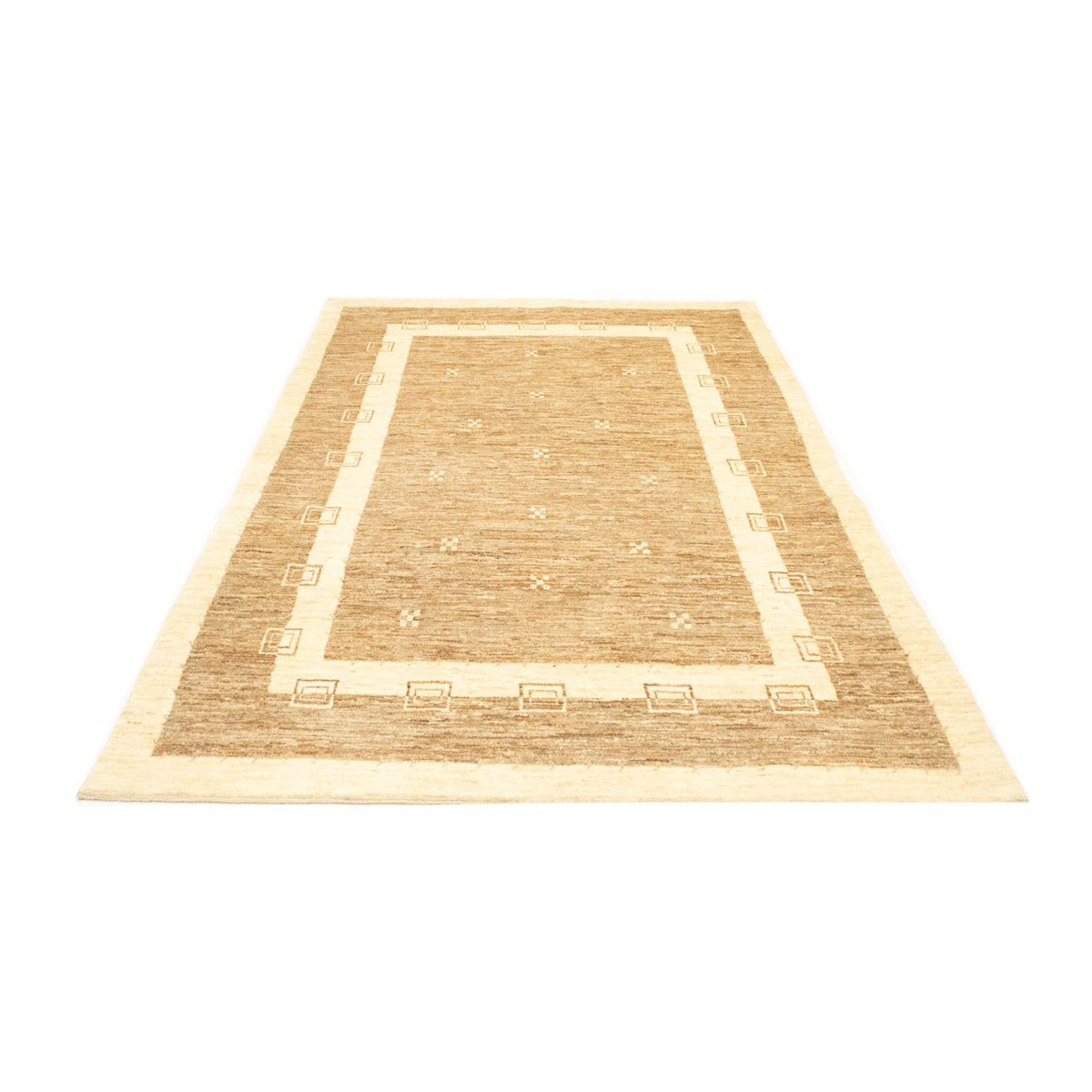 Tapis Gabbeh - Loribaft Persan - 242 x 162 cm - marron clair