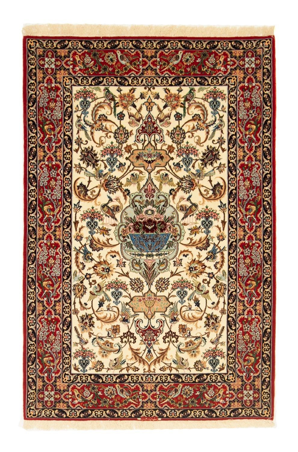 Tapis persan - Isfahan - Premium - 168 x 110 cm - beige