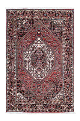 Tapis persan - Bidjar - 205 x 130 cm - rouge clair