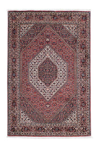 Tapis persan - Bidjar - 205 x 130 cm - rouge clair