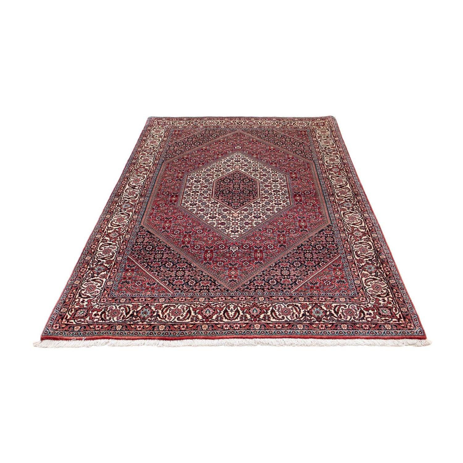 Tapis persan - Bidjar - 205 x 130 cm - rouge clair