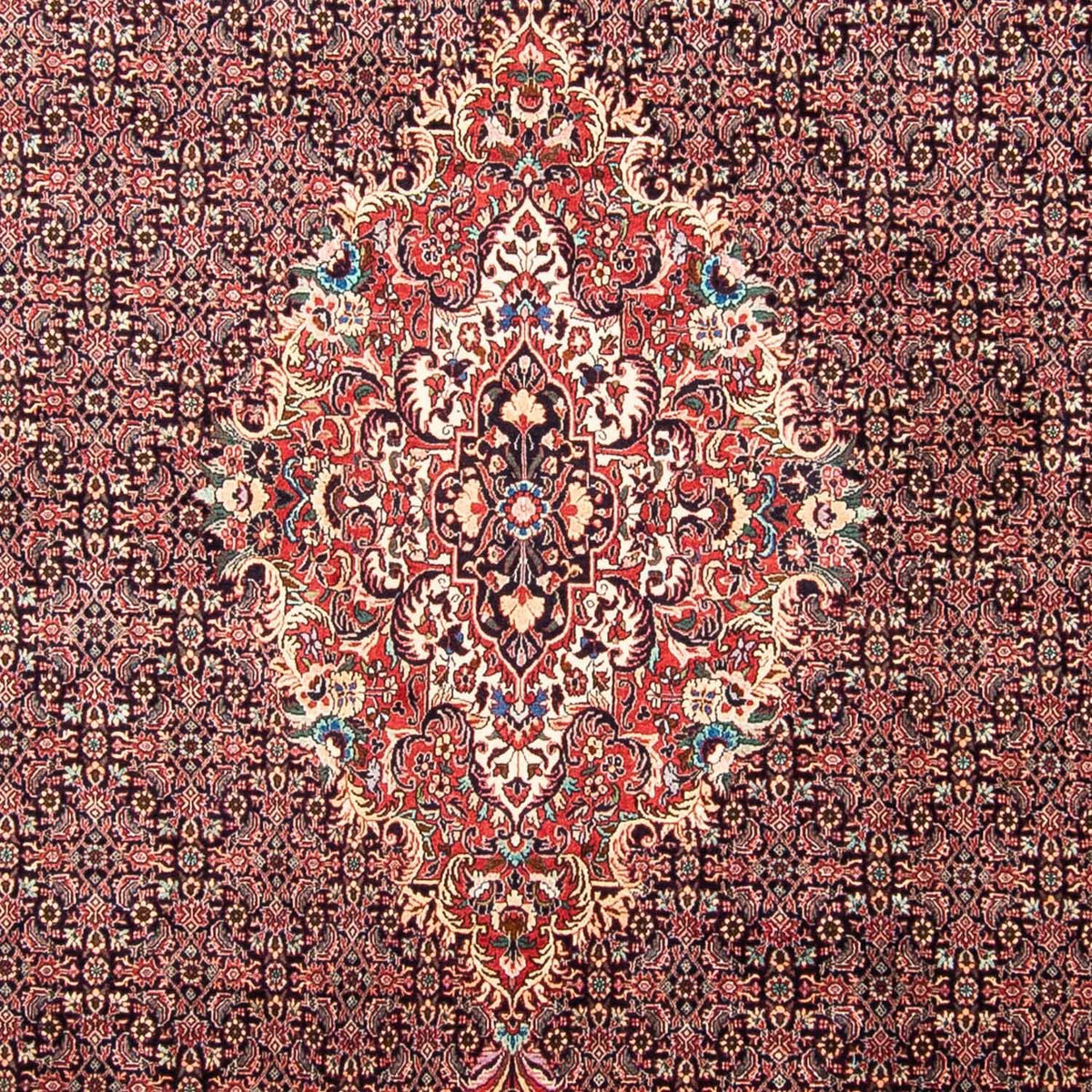 Tapis persan - Bidjar - 355 x 246 cm - rouge clair
