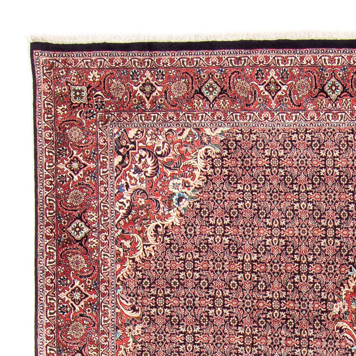 Tapis persan - Bidjar - 355 x 246 cm - rouge clair