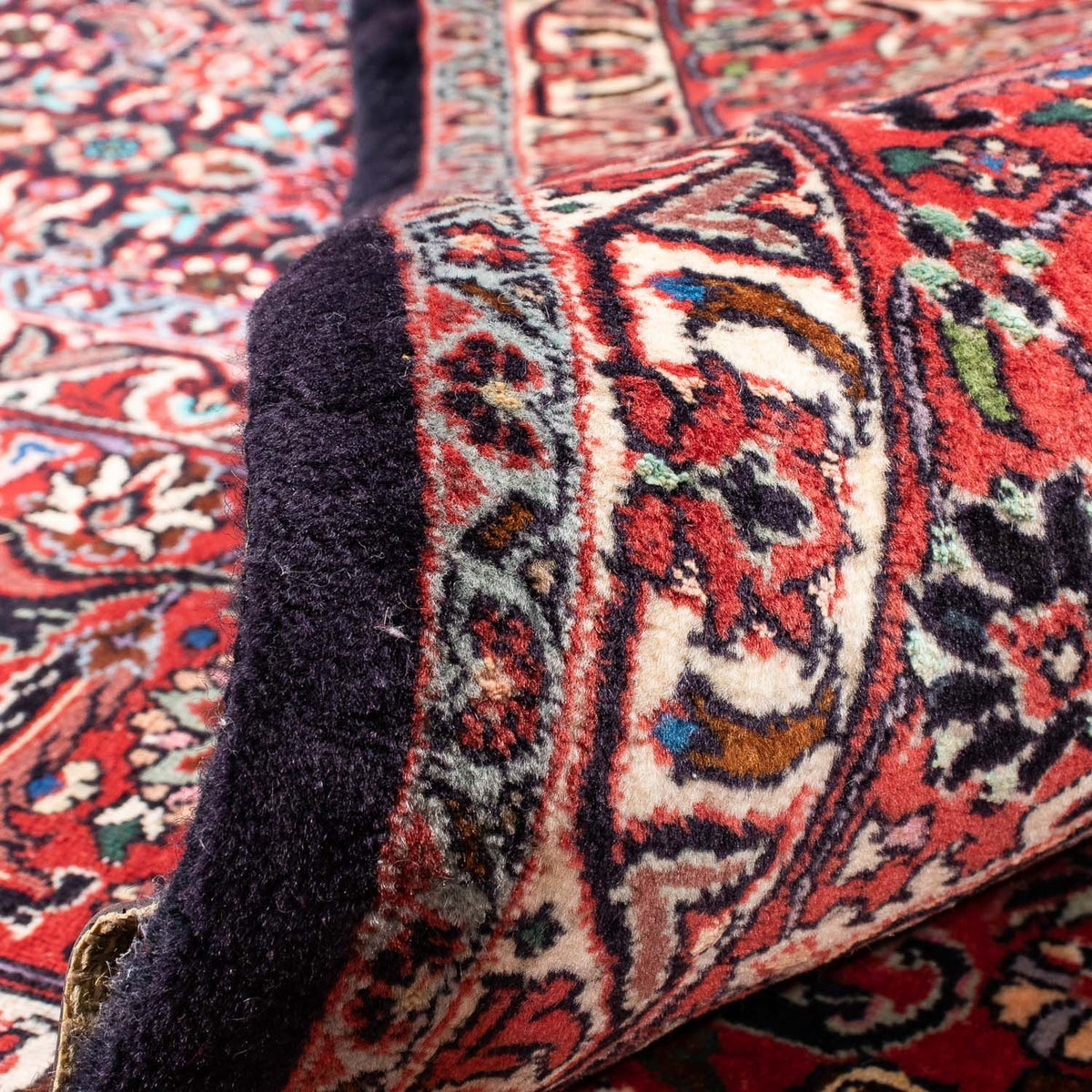 Tapis persan - Bidjar - 355 x 246 cm - rouge clair