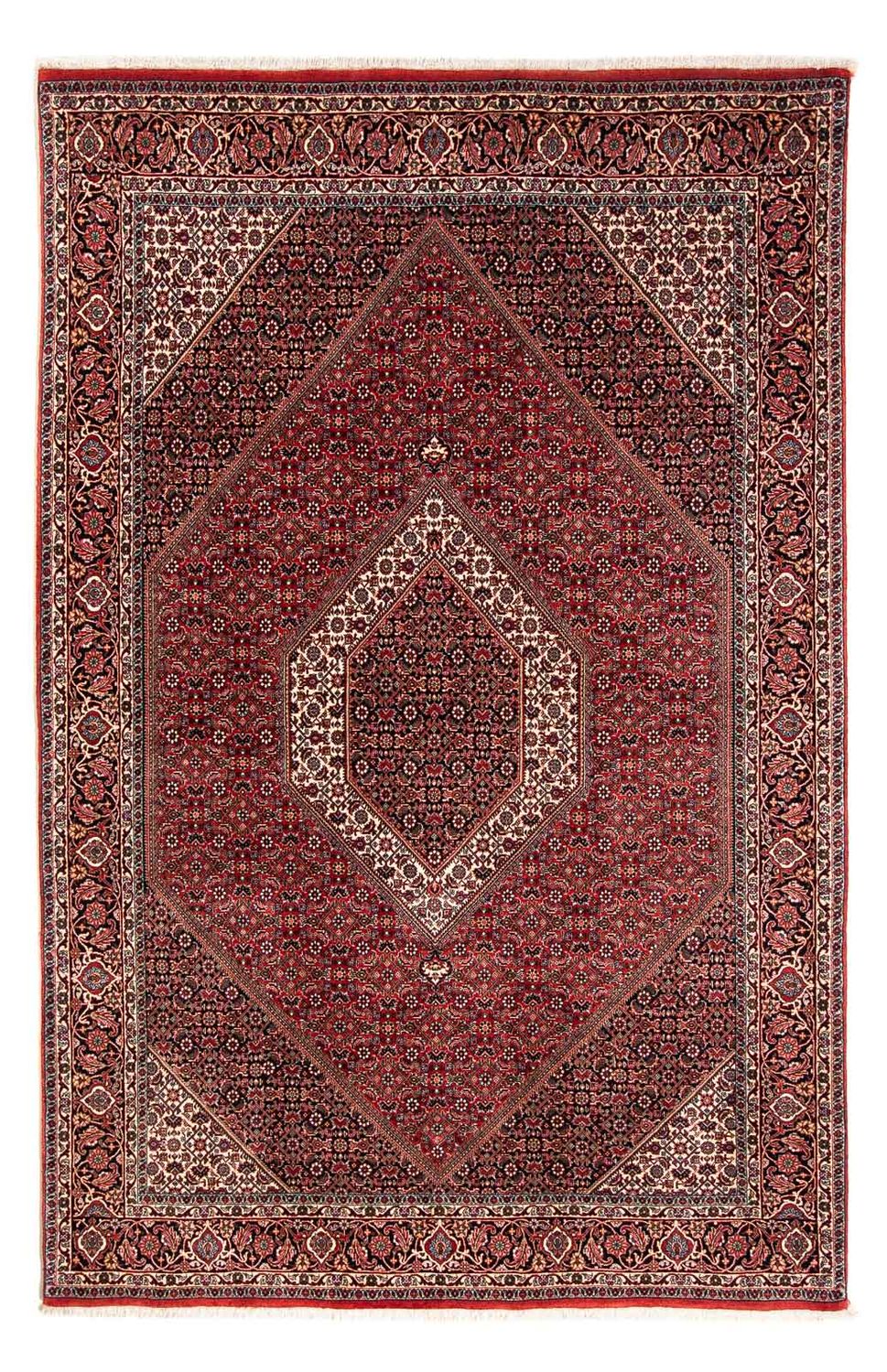 Tapis persan - Bidjar - 250 x 170 cm - rouge foncé