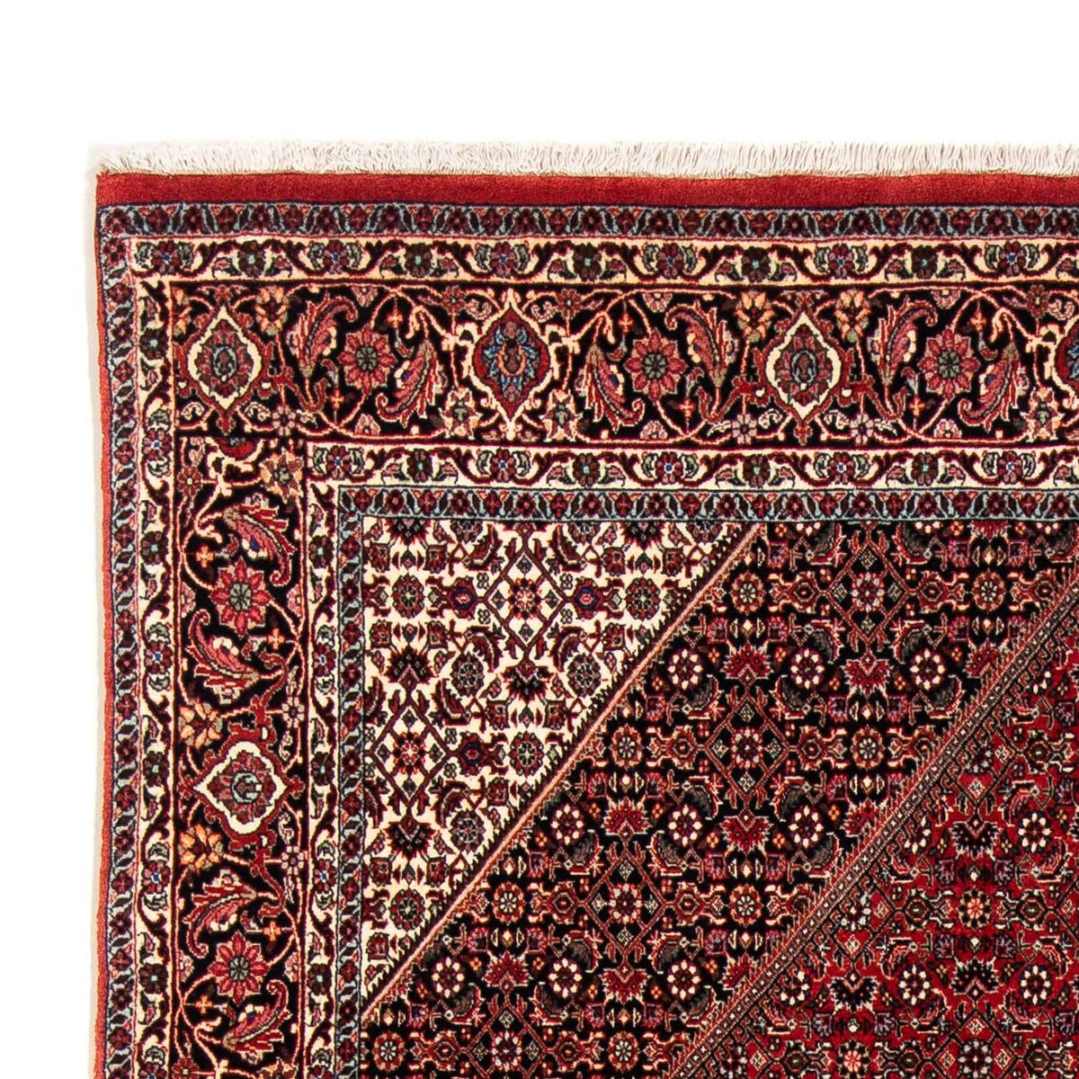 Tapis persan - Bidjar - 250 x 170 cm - rouge foncé